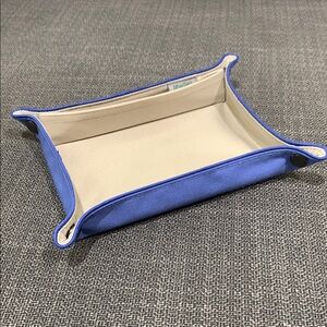 Blue and Beige Tray Organizer